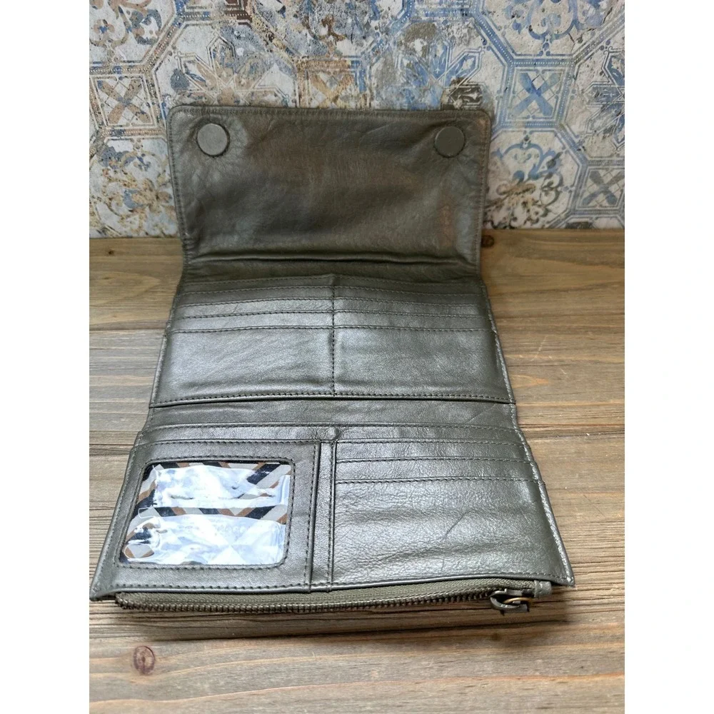 Latico Leather Tri-fold Wallet Womens OS Green
